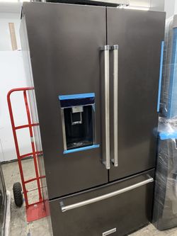 Kitchen aid French door in dark stainless counter depth