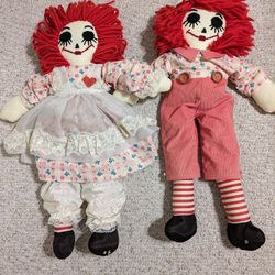 Raggedy Ann and Raggedy Andy Dolls