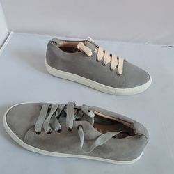 Manebi Gray Plateform Sneakers Mens Size 8.5 Eur 42 Made In Italy