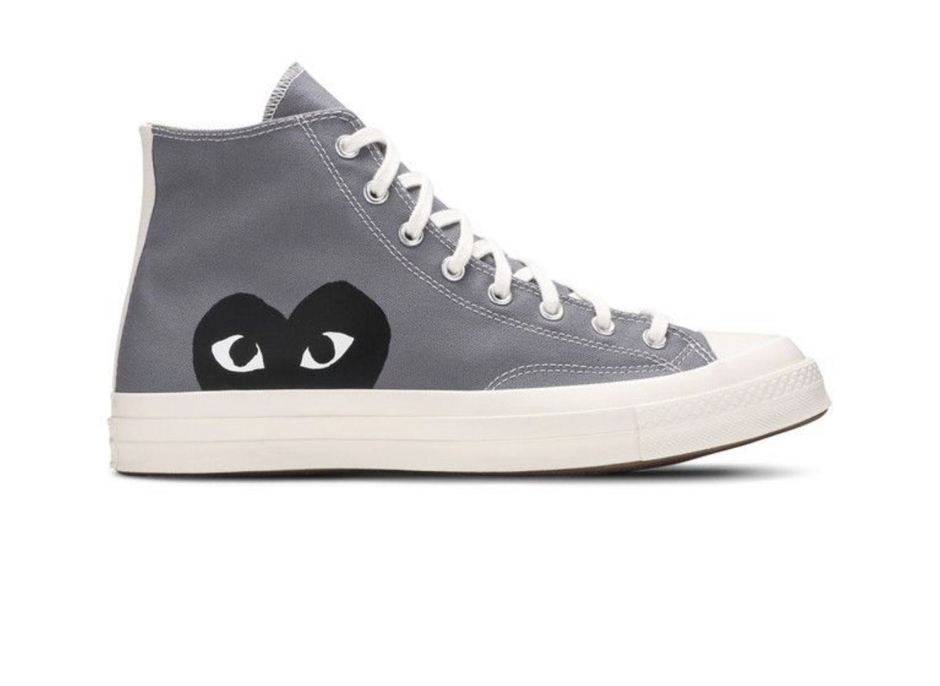Converse (Comme des Garçons PLAY, Steel Gray)