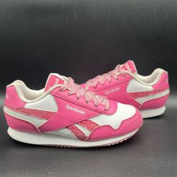 Reebok Royal Classic Jogger 3.0 Pink Glitter Shoes - Kids Toddler Size 10.5