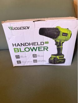 YUQUESEN Cordless Leaf Blower — 980,000 RPM Handheld Leaf Blower with 2 x 4.0 Ah Batteries and Charger — Lightweight Leaf Blower for Patio Cleaning, L