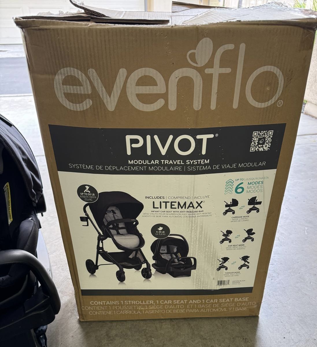 Evenflo Pivot Modular Stroller & Car Seat & Carriage.