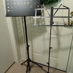 Two Music Stands (1 full size/1 compact) by Ultimate Support