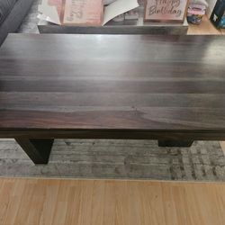 Wooden coffee table