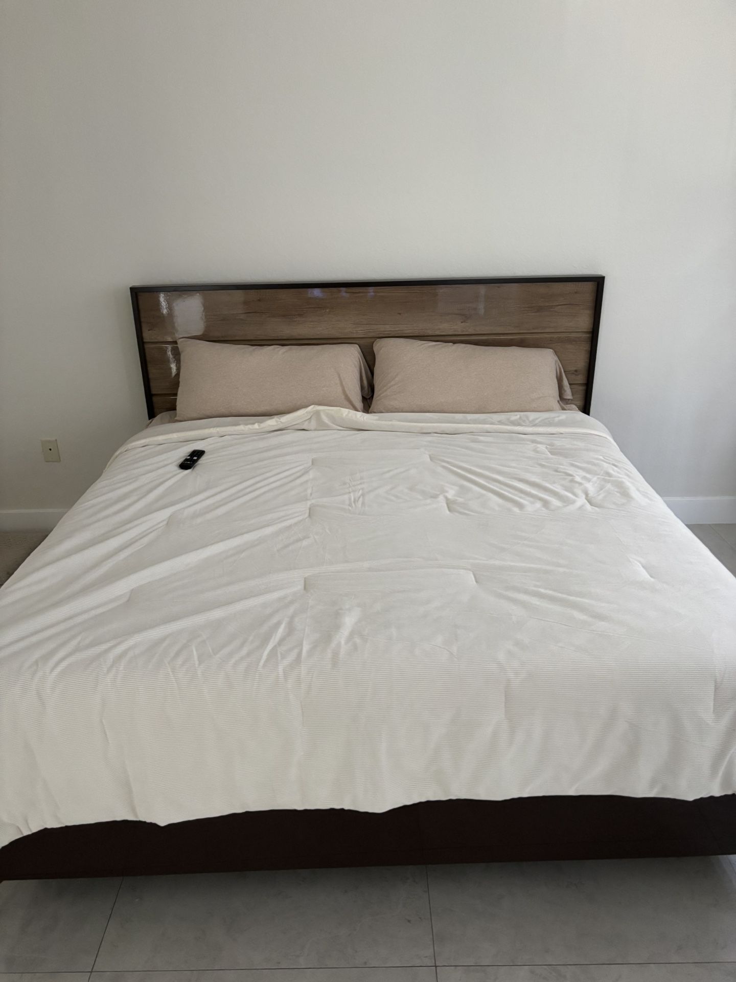 King Size Bed Frame, King Mattress, King Box Spring. 