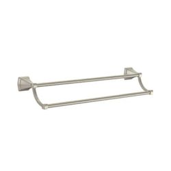 Delta  Flynn 24-in Double Brushed Nickel Wall Mount Double Towel Bar