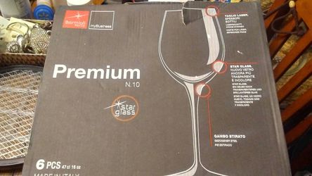 Premium Long Stem Glasses.