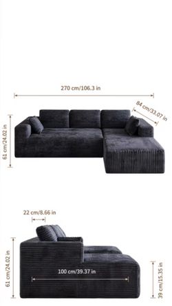 Xtra large L shaped sofa