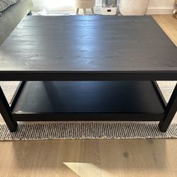 Black coffee table