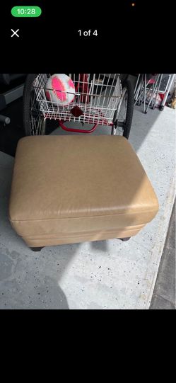 Lather Ottoman 