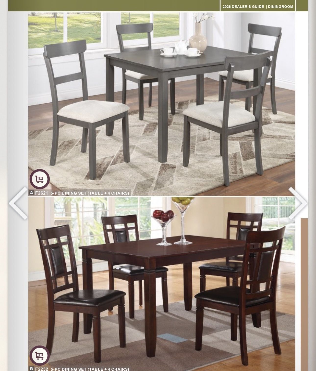 Dinning Sets All Sizes ( Take It Home In Payments/ Llevalo A Casa En Pagos)