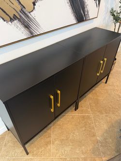 Modern Black Sideboard / Buffet Cabinet
