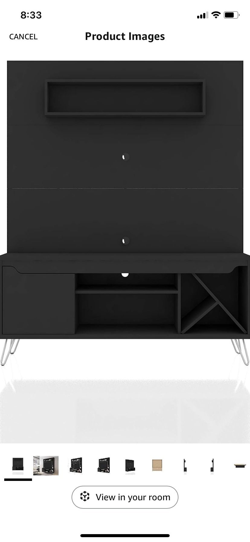 Manhattan Comfort Baxter Modern Five Shelves Free Standing...