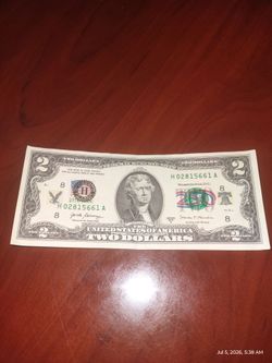 HAPPY 250 AMERICA $2 US Note