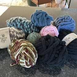 Large Lot Of Knitting Yarn