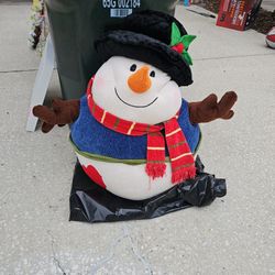 Big Fluffy Stuffed Snowman