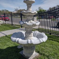 Ornate Concrete Water Fountain