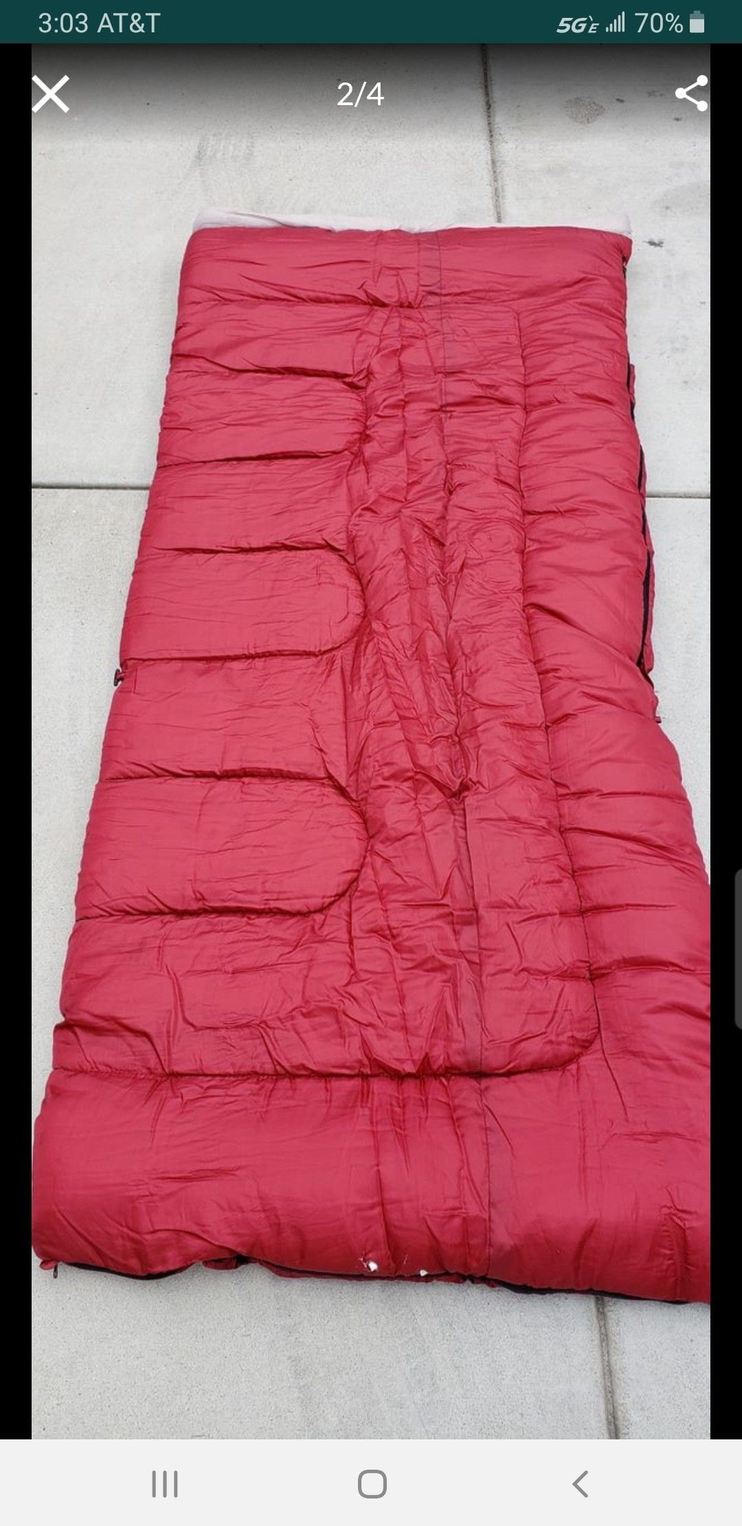 Coleman sleeping bag large