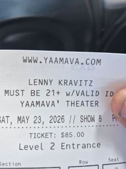 lenny Kravitz tickets for tonight