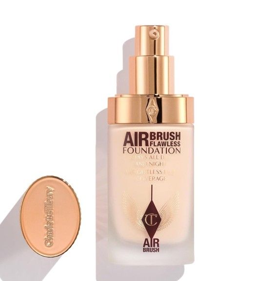 Charlotte Tilbury Airbrush Flawless Matte Foundation - Full Coverage Liquid Makeup 2 Neutral 30 ml Like New