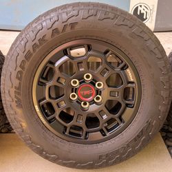 18" Toyota Tundra & Sequoia TRD PRO FORGED BBS Wheels & Falken Wildpeak A/T 285/65R18 tires