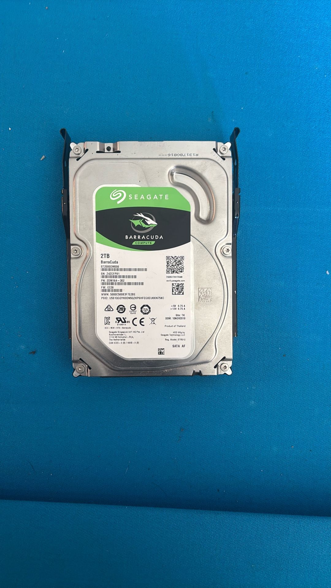 2TB Barracuda HDD Storage