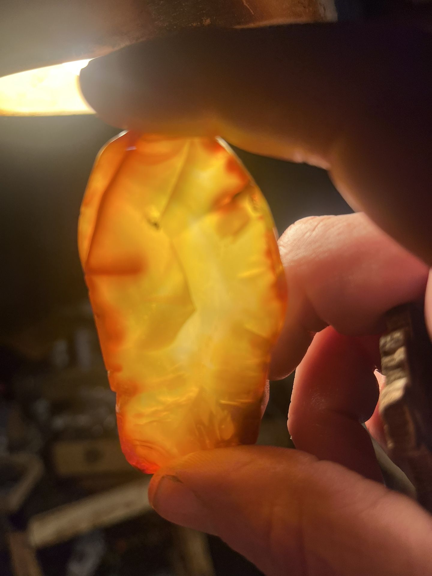 Polished Carnelian Agate Slab 175 Cts