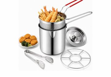 5 piece mini Stainless Steel Deep  Fryer