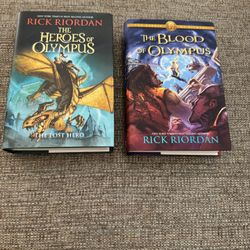 Lot of 2 The Blood of Olympus and The Heroes of Olympus by Rick Riordan