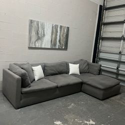 Gray Comfortable Sectional