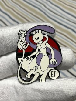 Mew Mewtwo Pokemon Enamel Pin Brooch Anime Pokeball