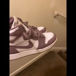 Jordan 1s , Purple And White , Size 7kids 