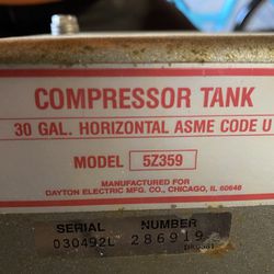 Air Compressor Tank 30 Gallon 