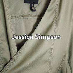 Jessica Simpson Embroidered Back Lightweight Jacket