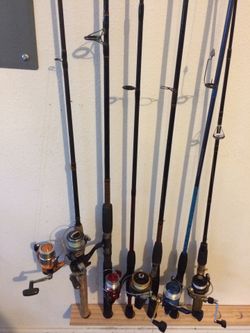 Spinning combos. Fishing rods