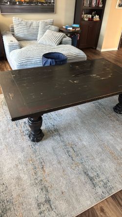 Solid wood coffee table