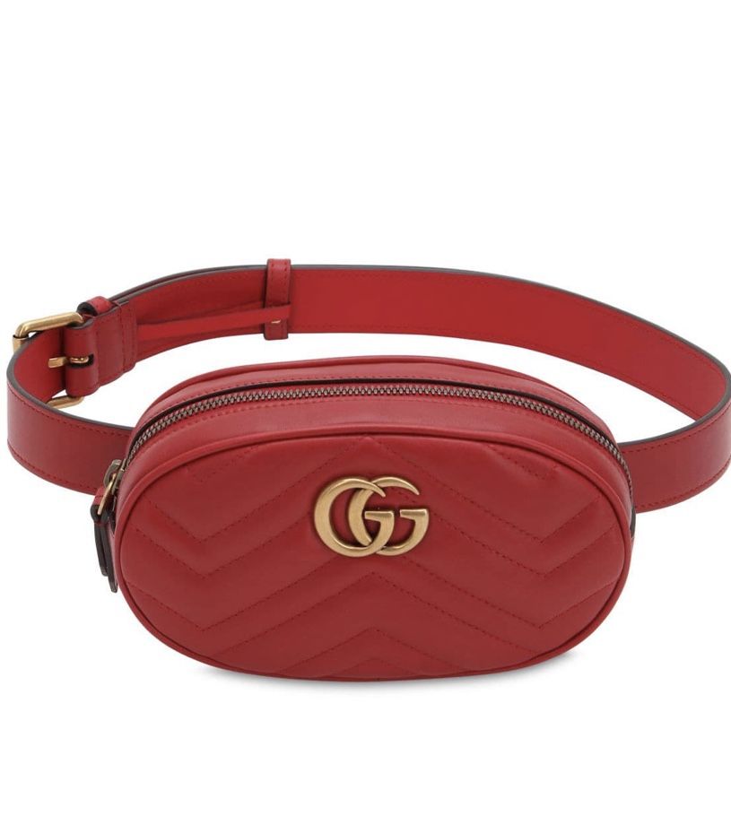 GUCCI MARMONT LEATHER BELT BAG SMALL SIZE