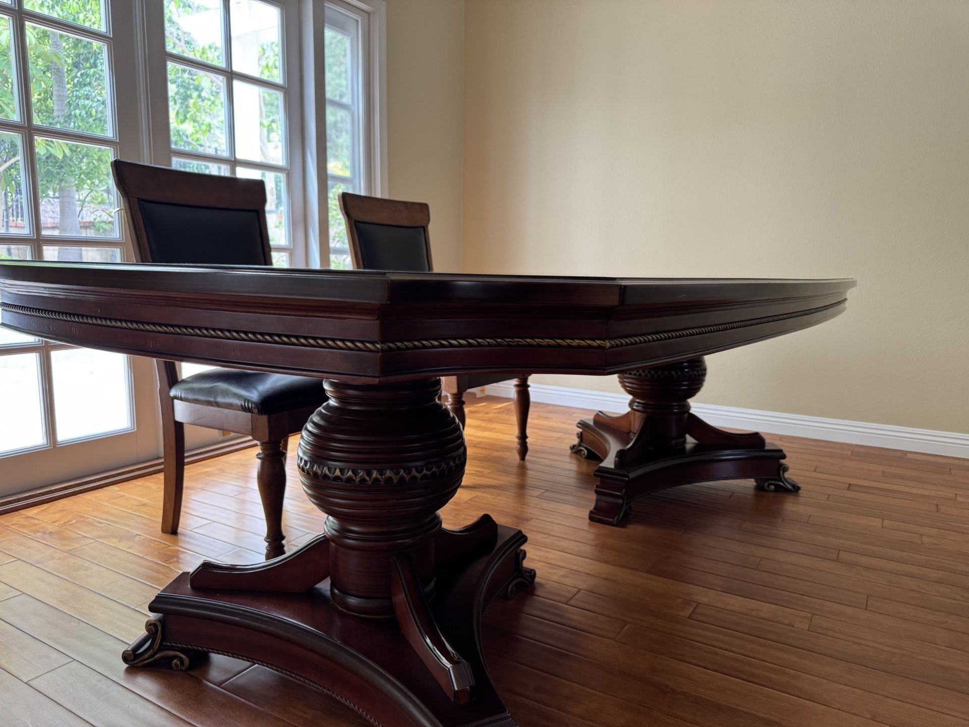 Large Solid Wood Dining Table
