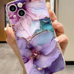 iPhone 16 Pro Max Girl Women Aesthetic Oil Painting Flower Protective Cover