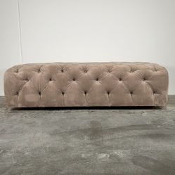 Restoration hardware Soho Tufted Ottoman 60” x 32” x 18”