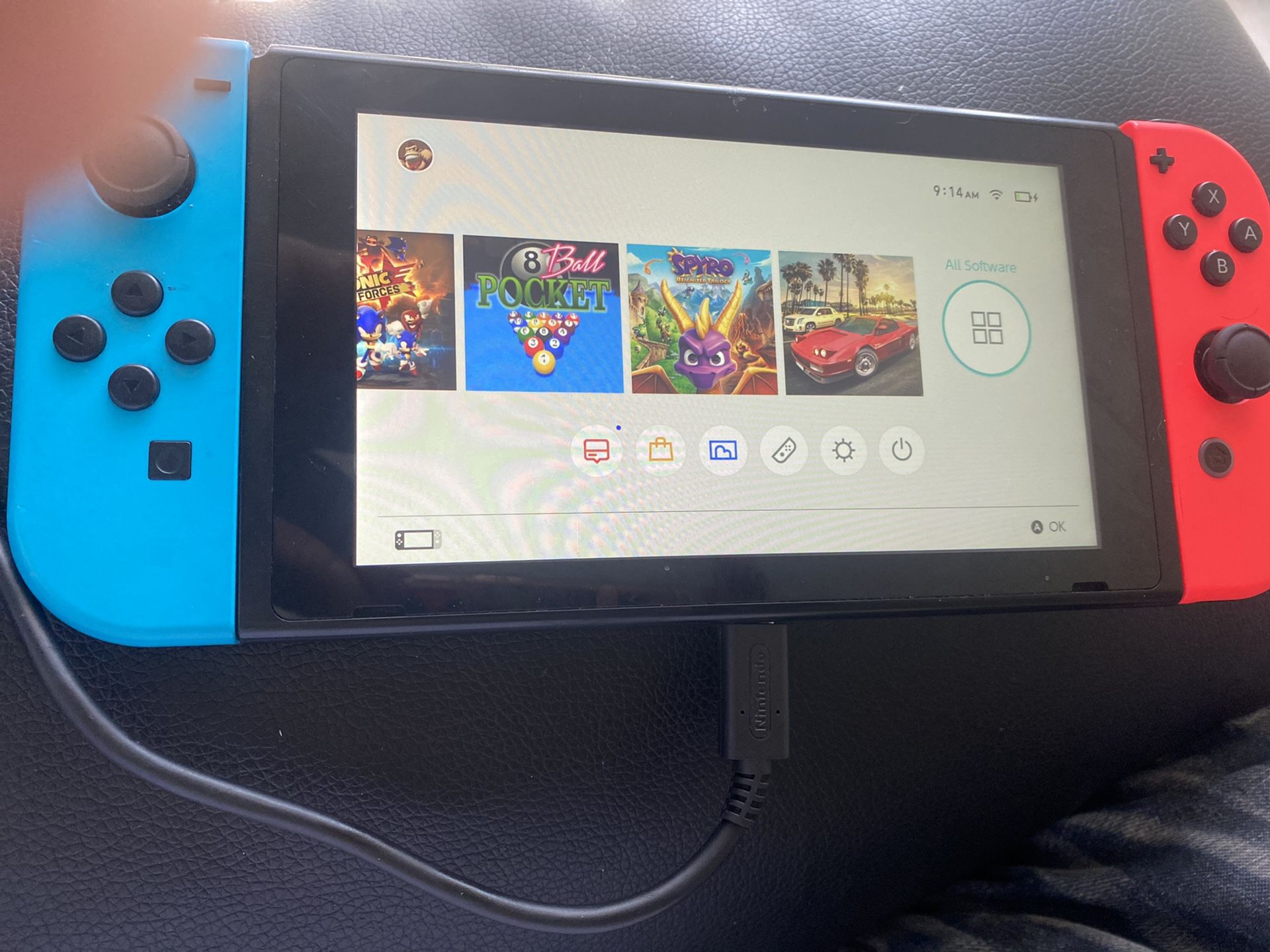 Nintendo switch with 10 games