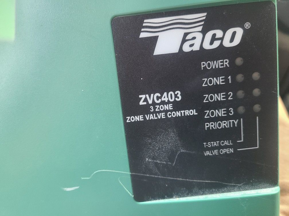 taco- zvc403 3 zone valve control