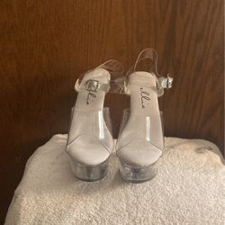 Dancing Shoes / Heels RP Ellie Brook Scrappy Heel Clear Size 7