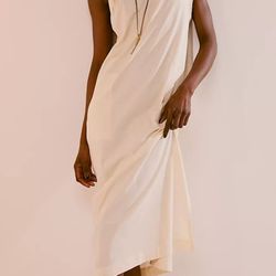 New Free People Tee Midi Dress Size Large With Pockets 