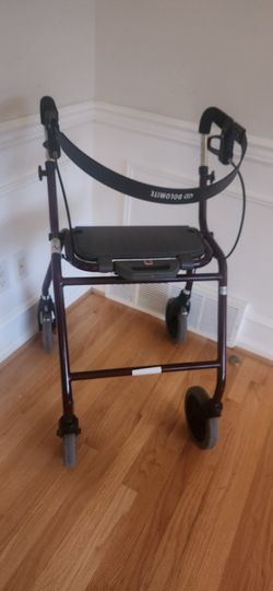 Rollator Walker Legacy 600 Holds 275 Lbs Seat Brakes