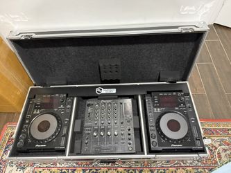 DJ Decks Pioneer CDJ900 pair and DJM800 w Rotary Mod + Harmony Case