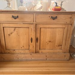 Table- Side Cabinet W Storage. 51 W X 32 H X 22 D