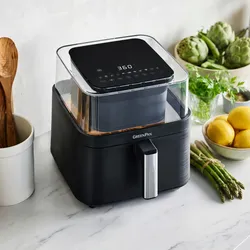 NEW STILL IN THE BOX: GreenPan Bistro 7-Quart 360º Clear View Air Fryer