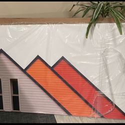 Triangle Houses By Massimo Della Framed Canvas